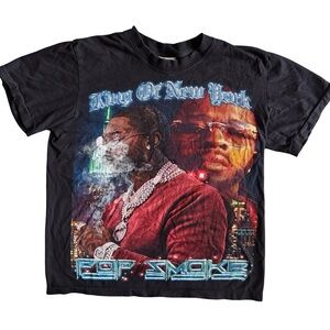 The Roxx “Pop Smoke – King of New York” Graphic T-Shirt - Size M